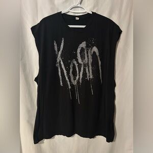 Vintage Korn Men’s Black Muscle Tee